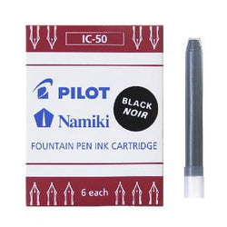 Pilot IC-50 Black Cartridge 6 Pack